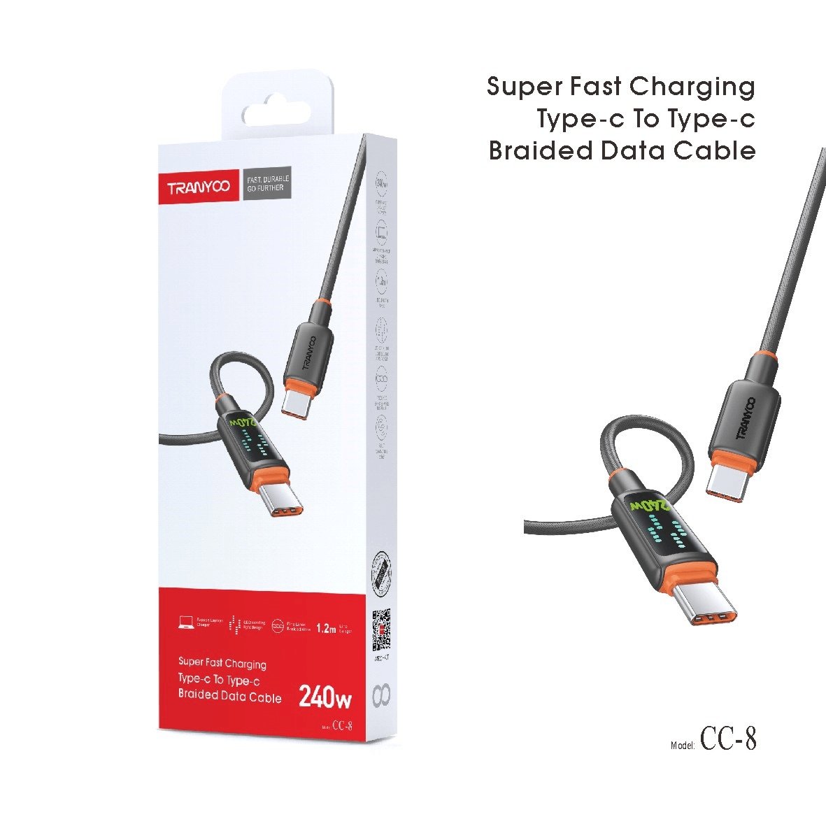 CABLE TRANYCO TIPO C/C 240W MOD CC-8 — HILAX.PE Camaná