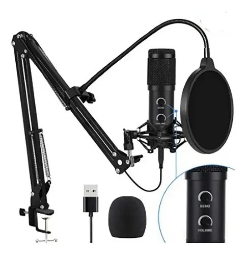 MICROFONO CONDENSADOR PROFECIONAL DE PC BM-828TZ NEGRO — HILAX.PE Camaná