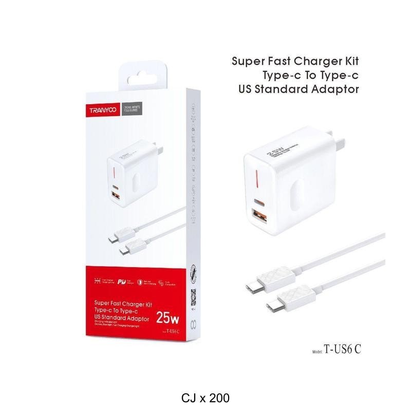 CARGADOR TRANYOO T-US6 C  TC A TC 25W — HILAX.PE Camaná
