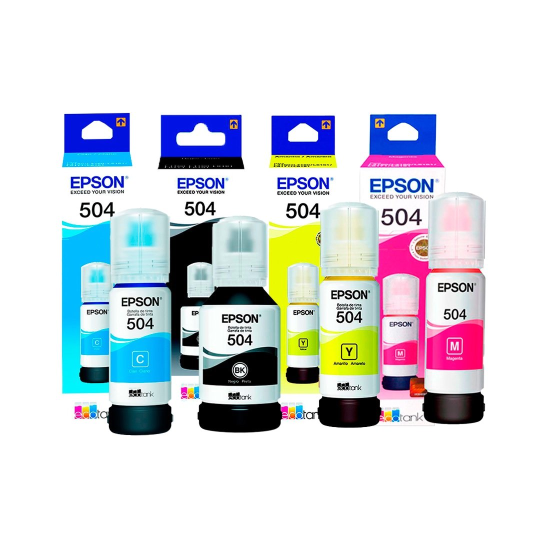 KIT PACK TINTA EPSON 504 — HILAX.PE Camaná