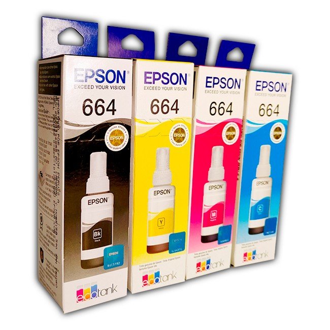 KIT PACK TINTA EPSON 664 — HILAX.PE Camaná