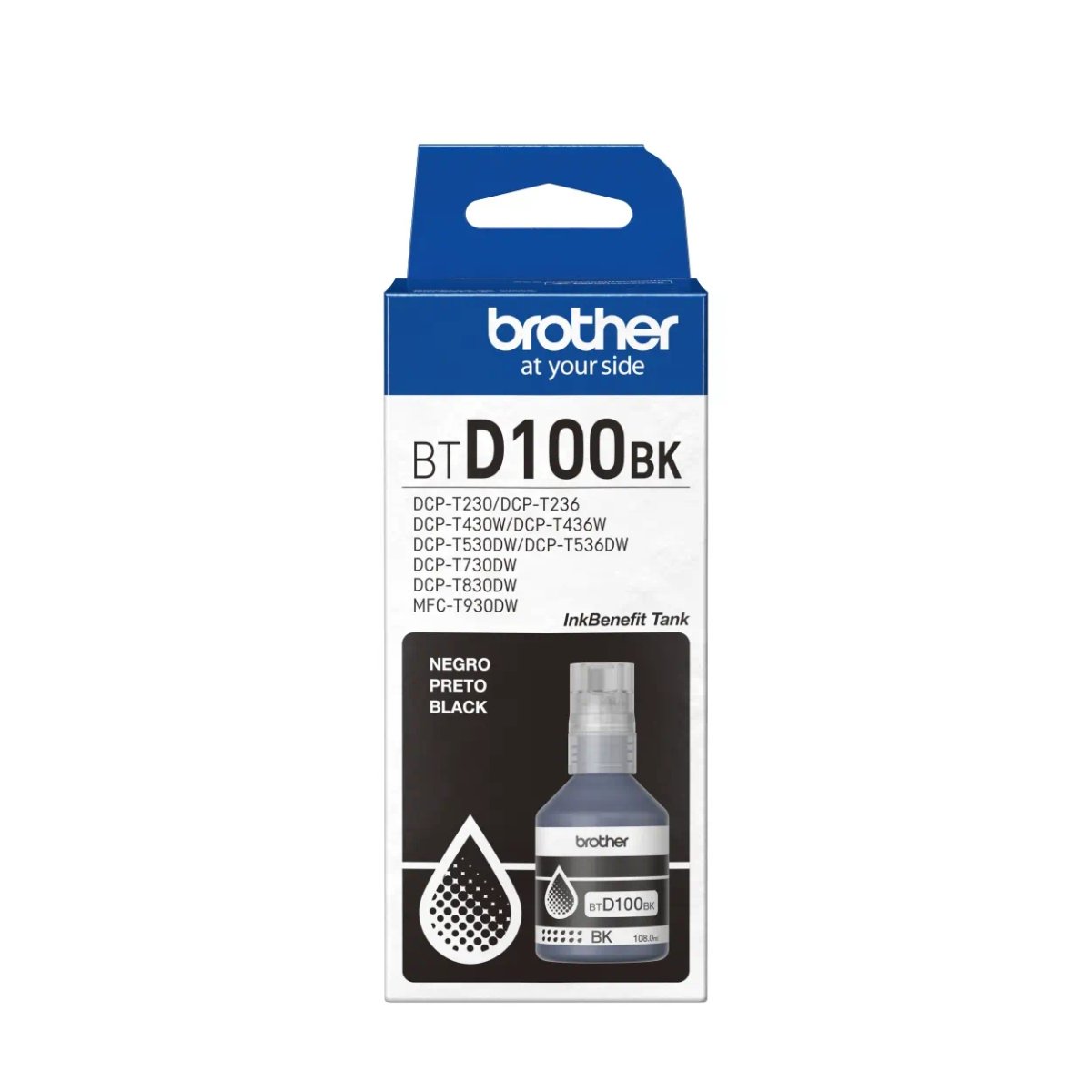TINTA BROTHER BTD100BK BLACK DCP-T230/430W/436W — HILAX.PE Camaná