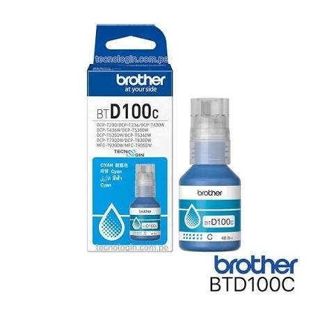 TINTA BROTHER BTD100BK CYAN DCP-T230/430W/436W