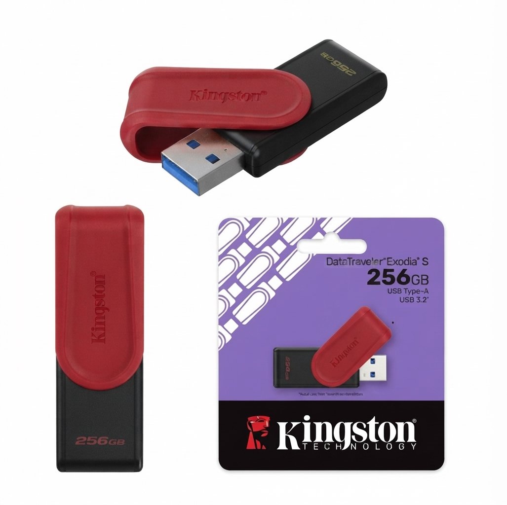 MEMORIA USB 128GB DATATRAVERLER EXODIA, 3.2 ROJO — HILAX.PE Camaná