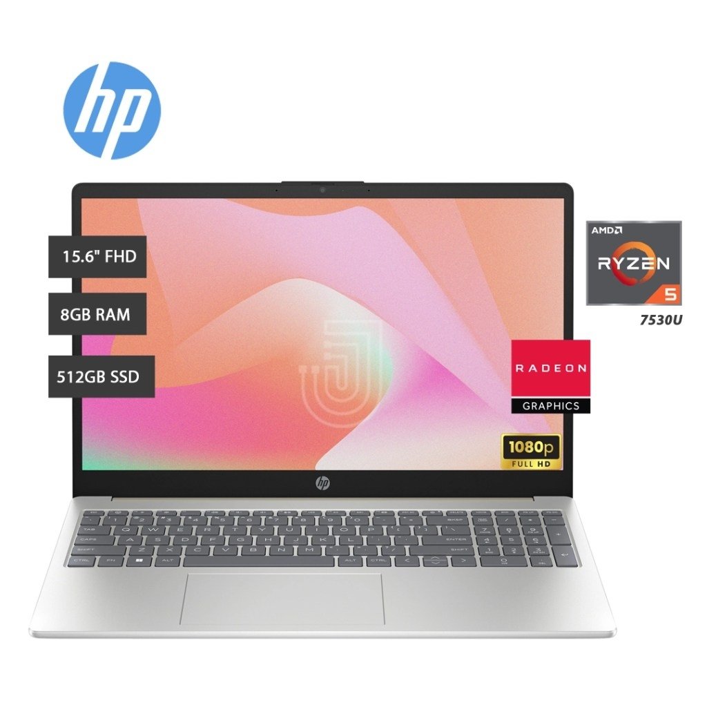 NOTEBOOK HP 15-FC0354LA RYZEN 5 7530U, 8GB DDR4, 512GB SSD, 15.6" FHD. — HILAX.PE Camaná