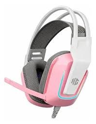 AURICULAR GAMER HALION HA-H553 HADES RGB ROSADO — HILAX.PE Camaná