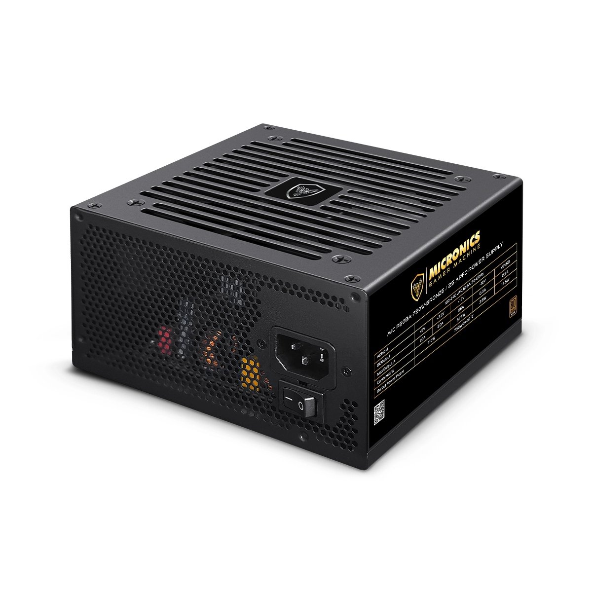 FUENTE DE PODER ATX MIC P80BA-750W APFC 80PLUS BRONZE