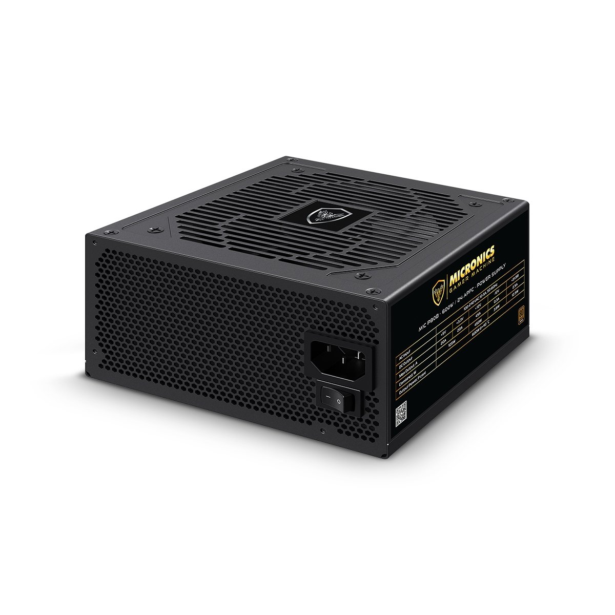 FUENTE DE PODER ATX MIC P80B-600W APFC 80PLUS BRONZE — HILAX.PE Camaná