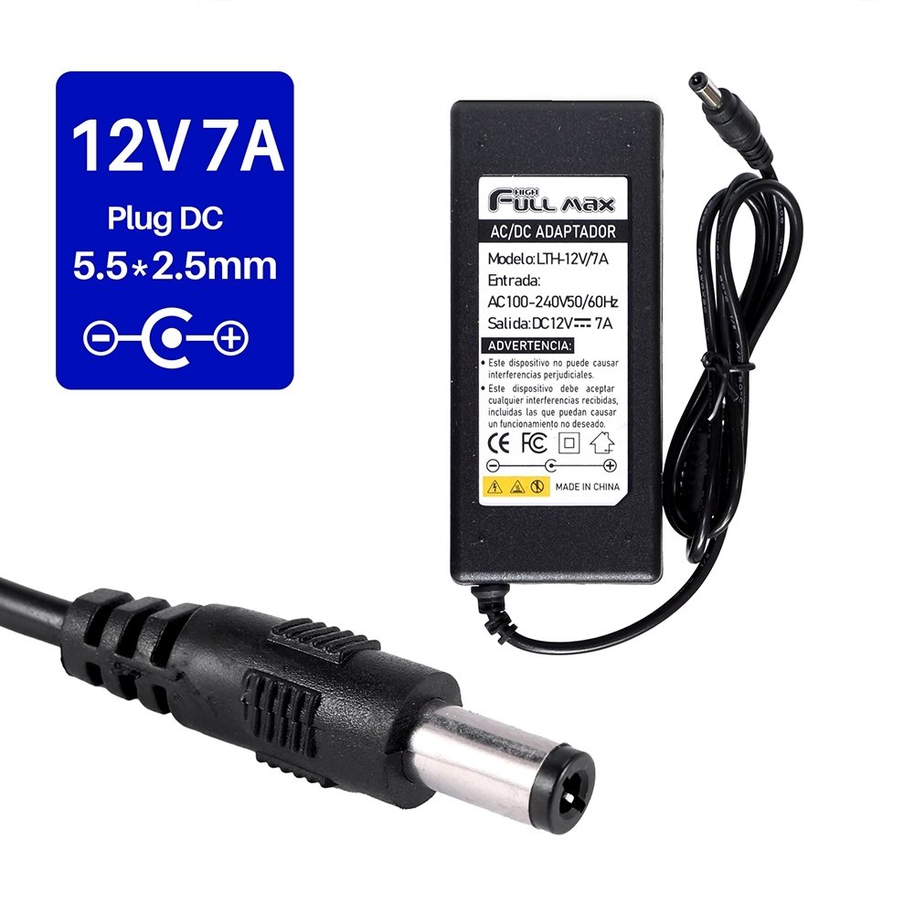 FUENTE 12V 7A CAJA AZUL — HILAX.PE Camaná