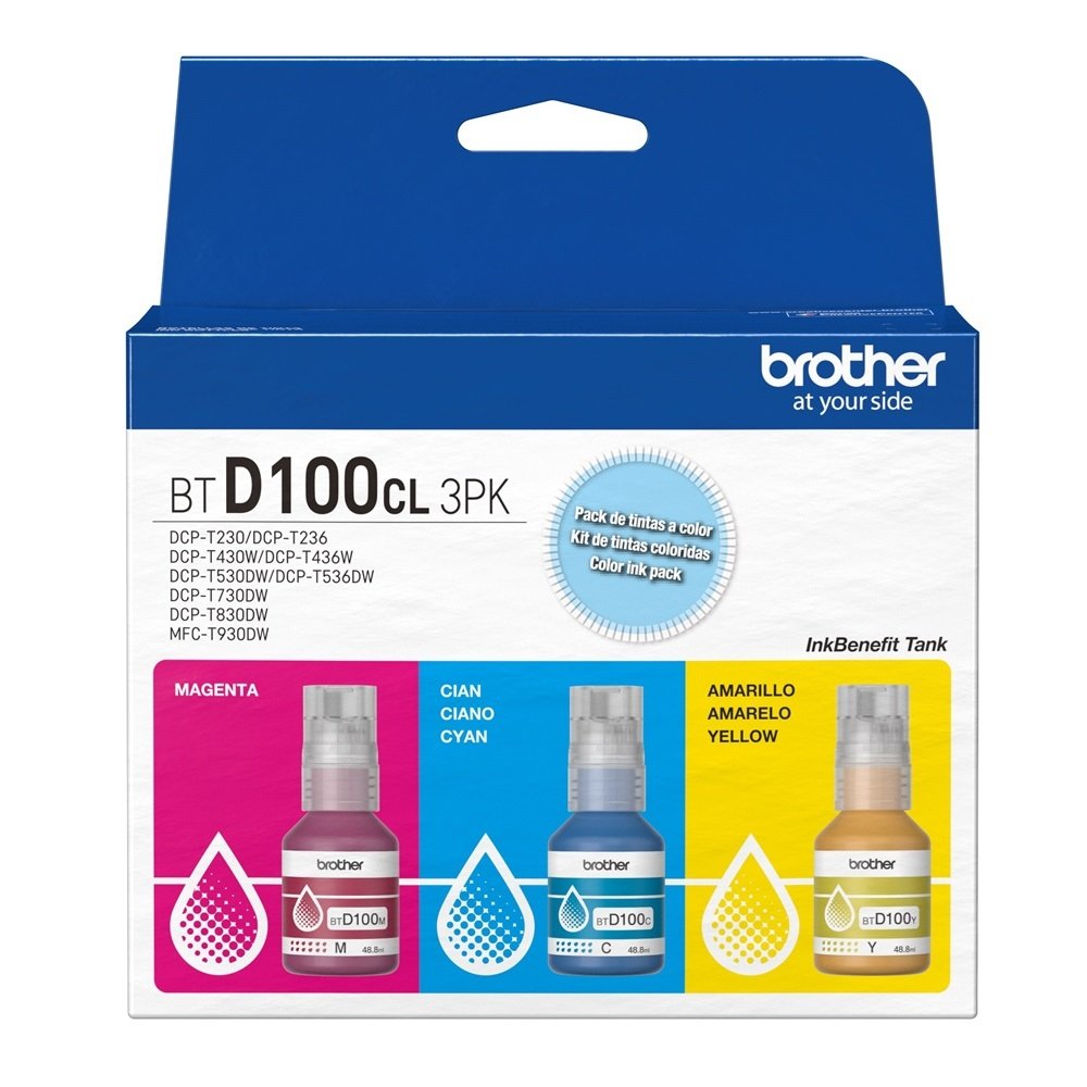 PACK TINTA BROTHER BTD100BK TRIPACK — HILAX.PE Camaná