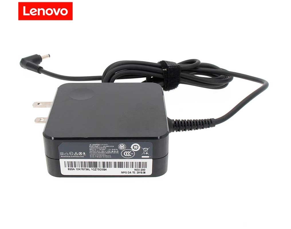 CARGADOR LAPTOP LENOVO 20V 3.25A P. DELGADA - (4.0*1.7) CUADRADA