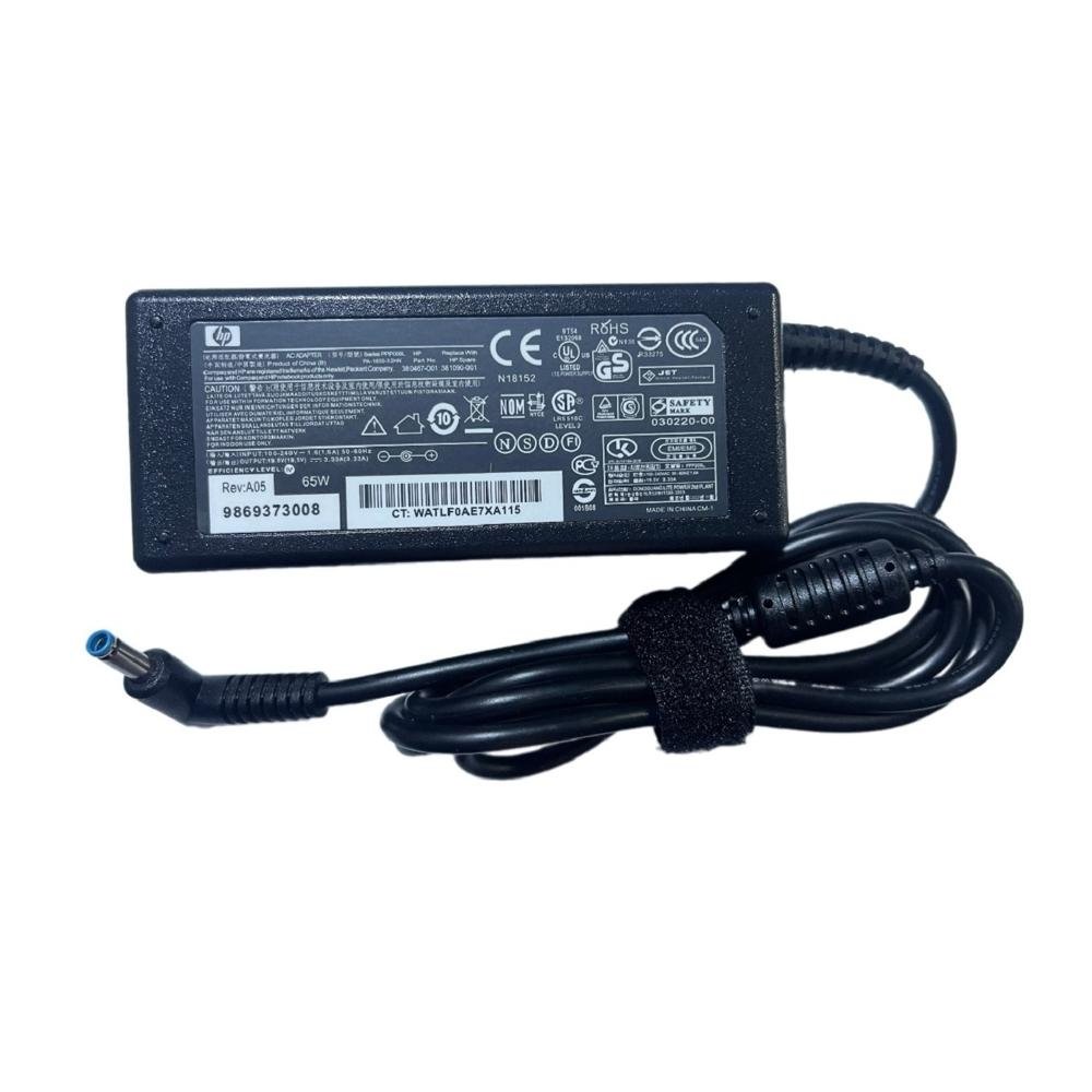 CARGADOR LAPTOP HP 19.5V 3.33A P. AZUL (4.5*3.0)