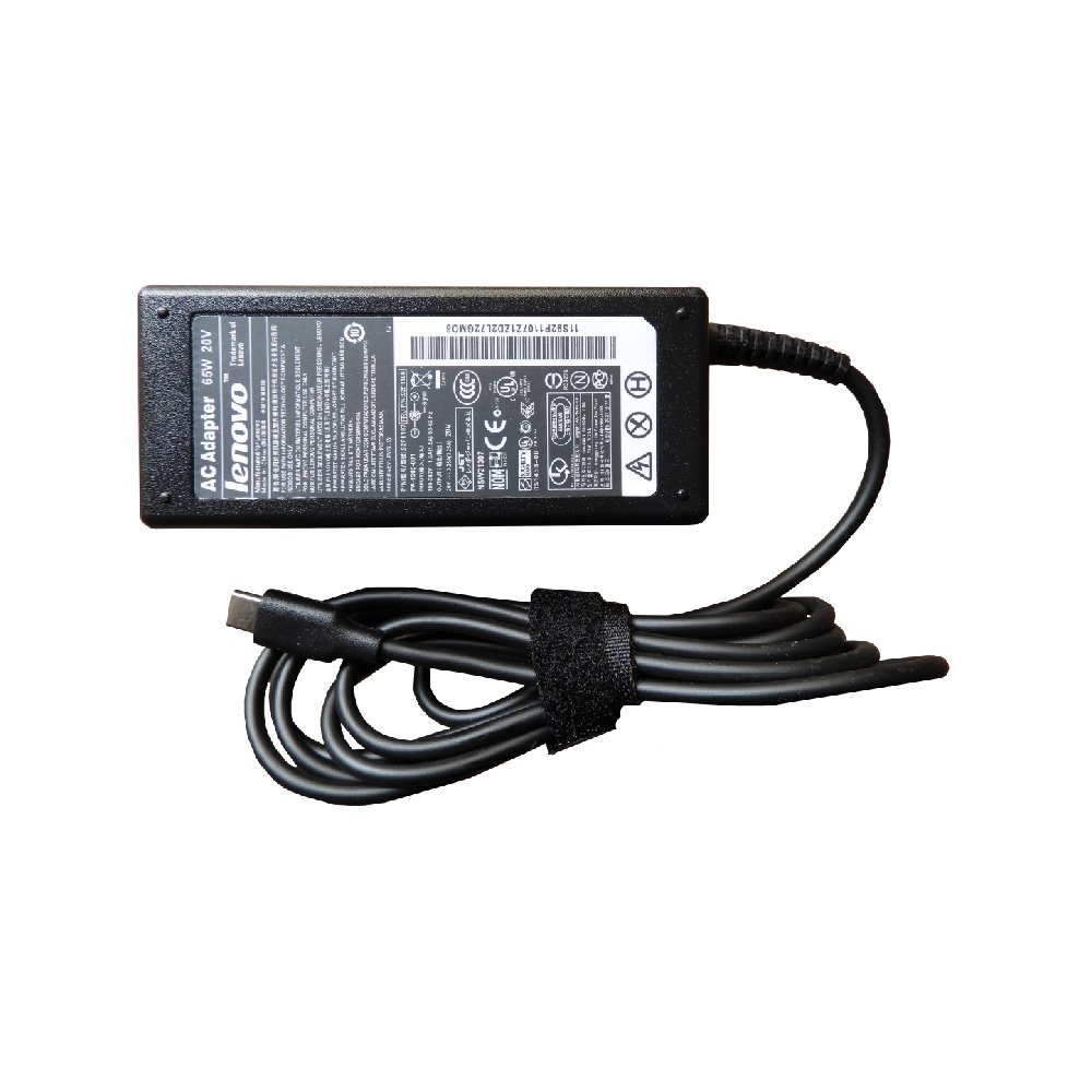CARGADOR LAPTOP LENOVO 20V 3.25A 65W TIPO C