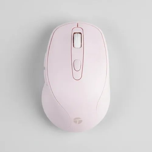 MOUSE INALAMBRICO TEROS TE-1234S, 6 BOTONES, ROSADO