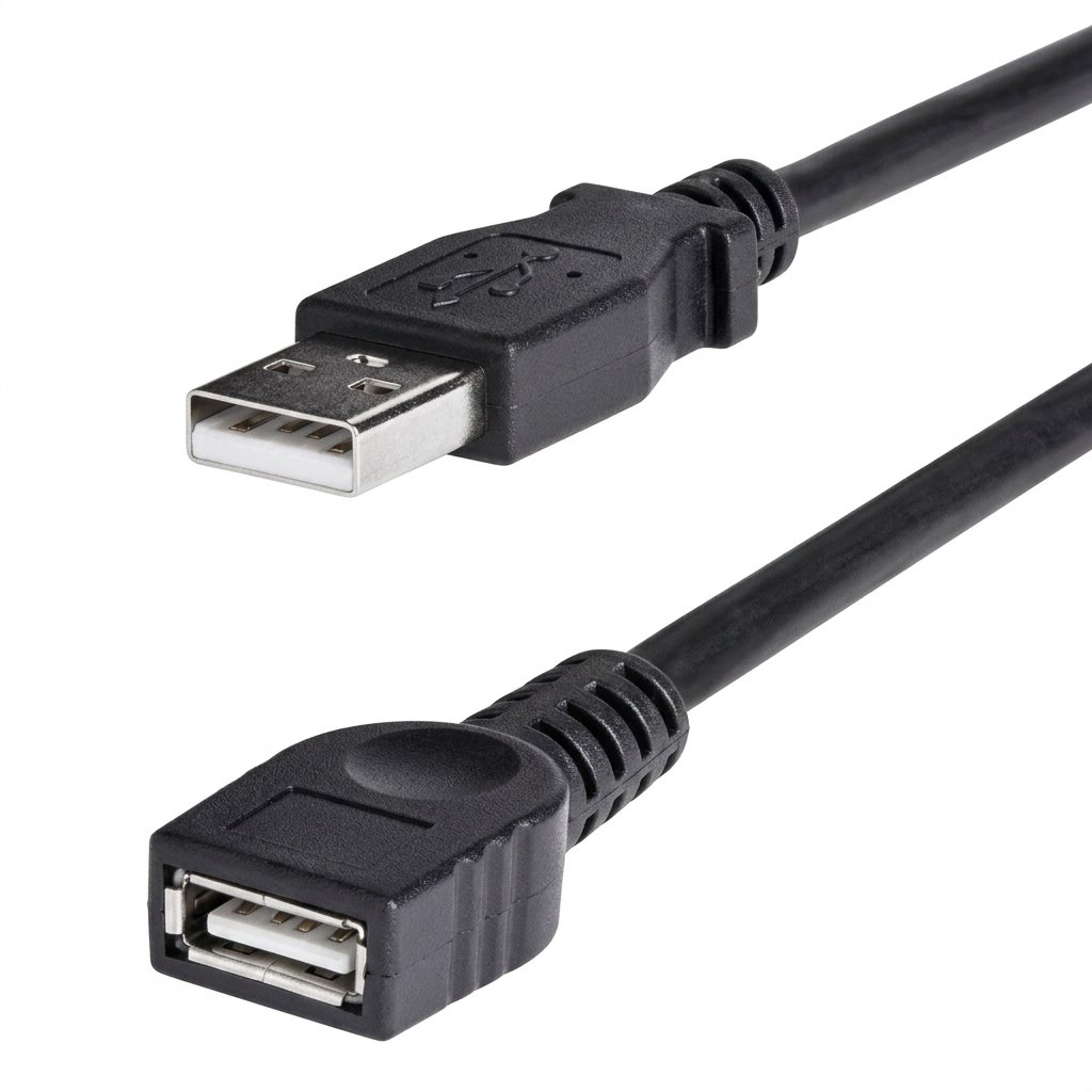 CABLE USB A USB MACHO 20CM