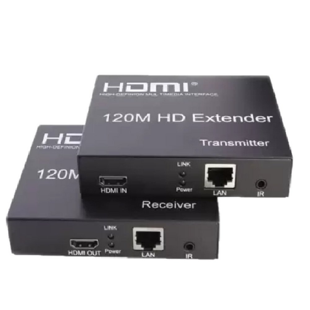 EXTENSOR HDMI 120M POR RJ45 HDTV CON FUENTE