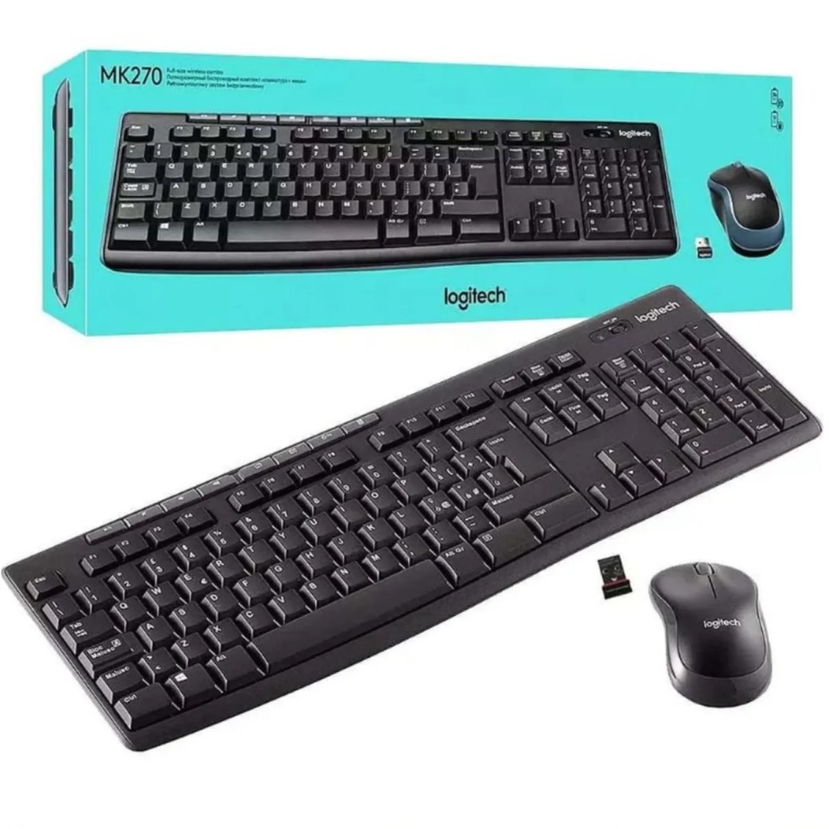 KIT TECLADO + MOUSE INALAMBRICO MK270