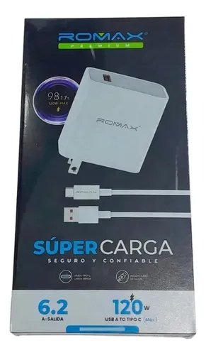 CARGADOR ROMAX 120W 6.2A TCC0551