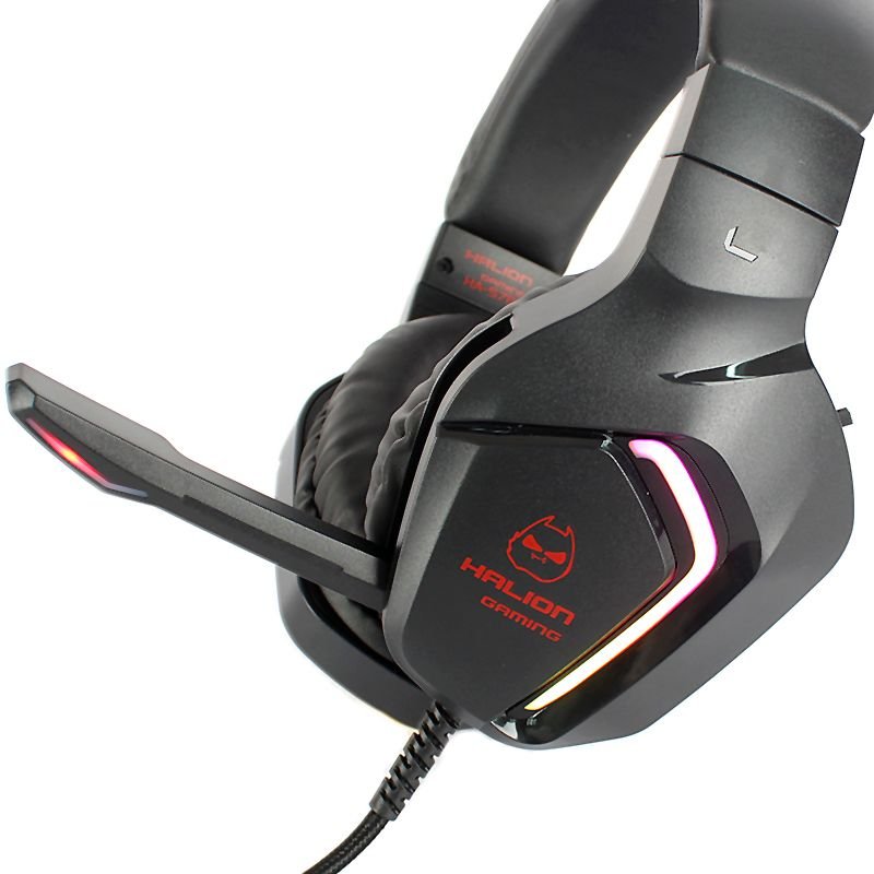 AURICULAR GAMER HALION HA-S7 LED ROJO — HILAX.PE Camaná