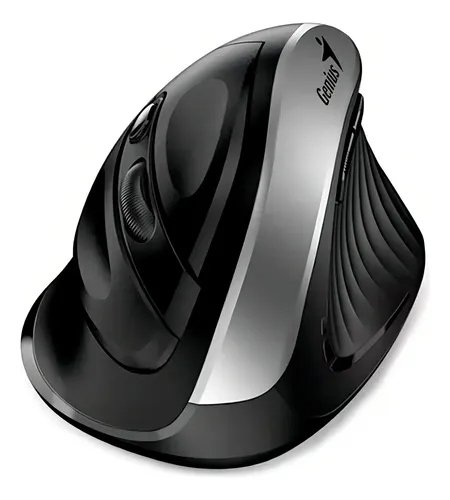MOUSE GENIUS ERGO 8250S WIRELESS VERTICAL 6-BOT ERGONOMICO SILVER GREY