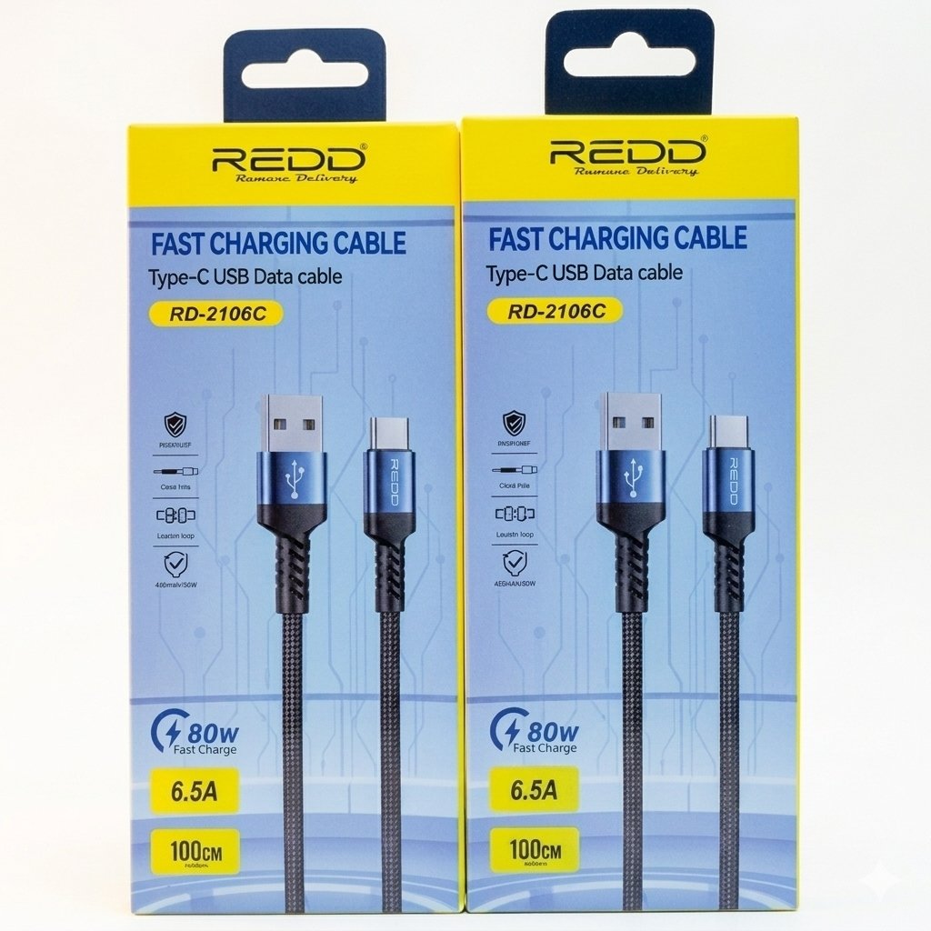 CABLE REDD TIPO V8 RD-2107 80W 6.5A, 1M