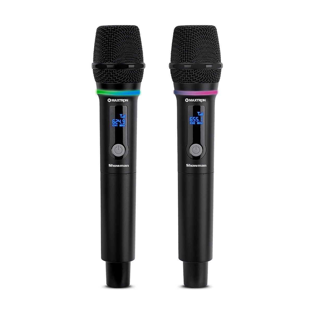 MICROFONO INALAMBRICO DUAL MAXTRON SHOWMAN MX7268 WL