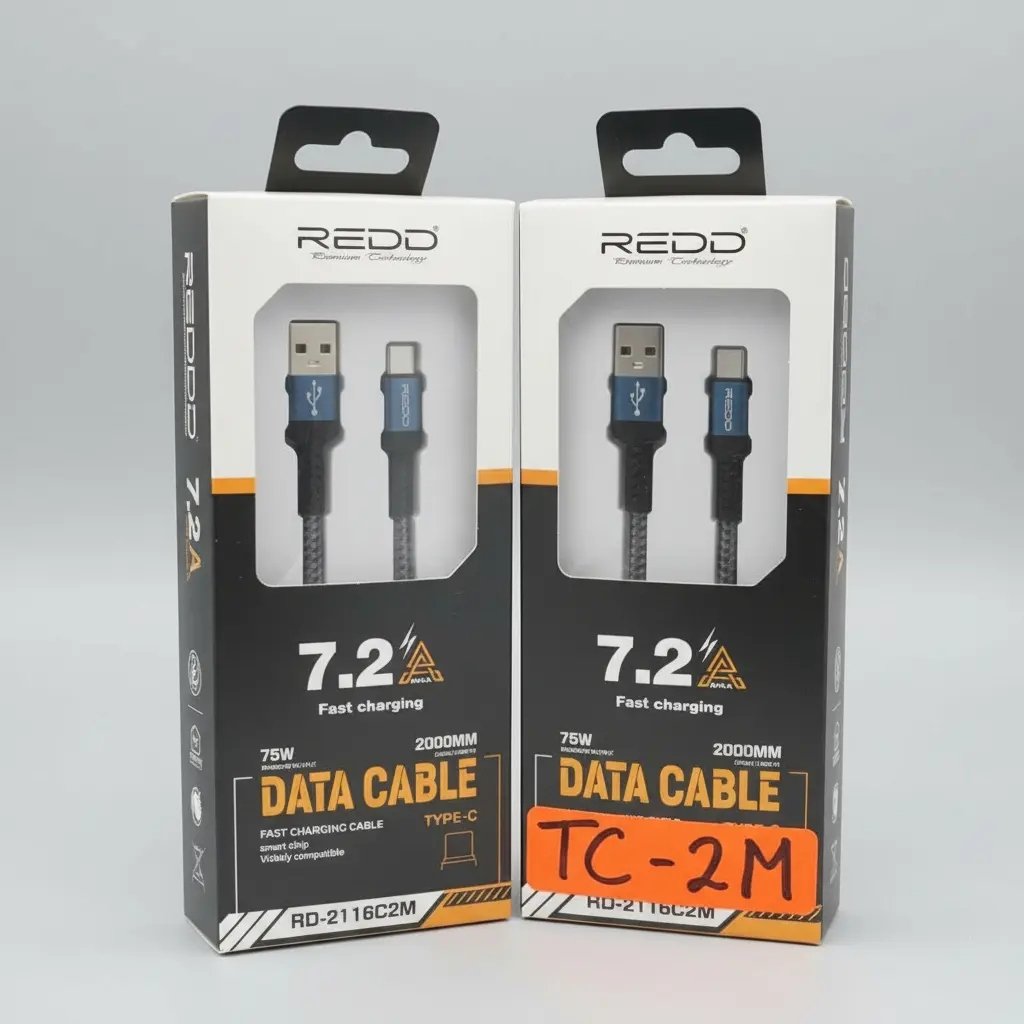 CABLE REDD TIPO C RD-2116C2M 75W 7.2A , 2M.