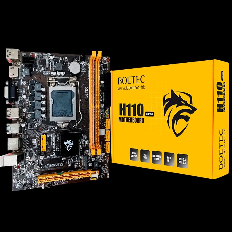 PLACA MADRE BOETEC H110 LGA 1151 DDR4 SOPORTA 6T HASTA 9NA