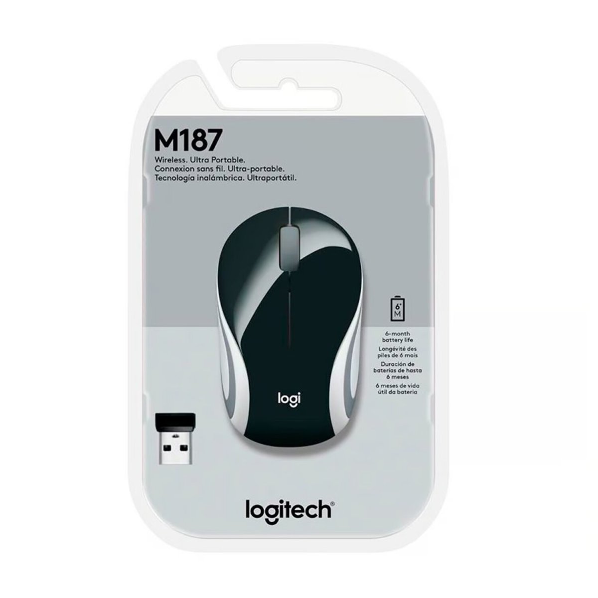 MOUSE INALAMBRICO LOGITECH M187 NEGRO — HILAX.PE Camaná