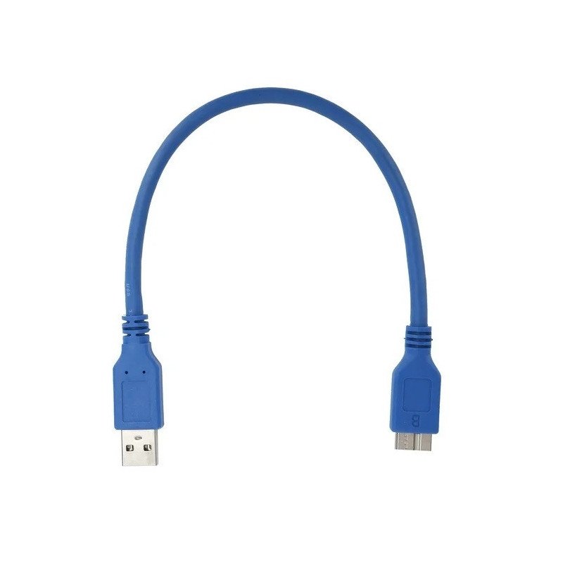 CABLE USB 3.0 DE DISCO DURO AZUL 30CM
