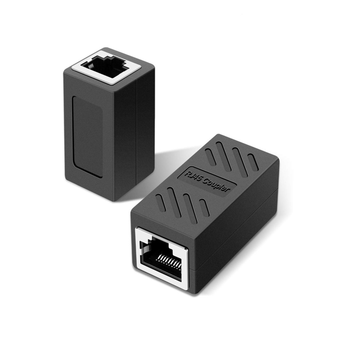ADAPTADOR UNION RJ45 CAT5 / CAT6 NEGRO — HILAX.PE Camaná