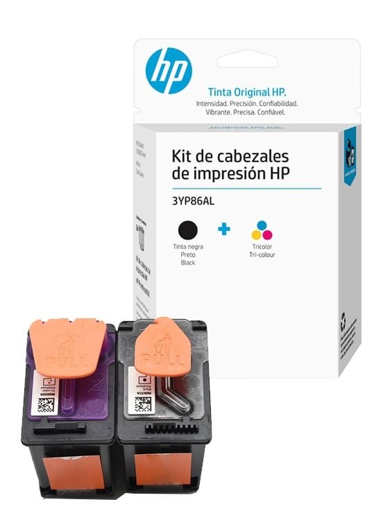 KIT CABEZAL HP 3YP86AL NEGRO + TRICOLOR — HILAX.PE Camaná