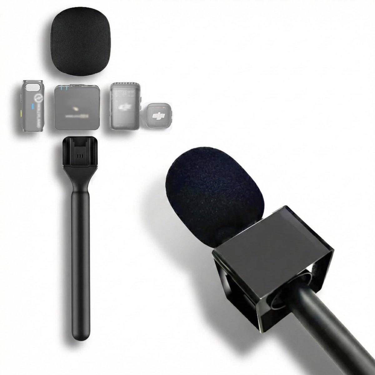 SOPORTE DE MANO PARA MICROFONO SOLAPERO INALÁMBRICO / STREAM ENTREVISTA — HILAX.PE Camaná