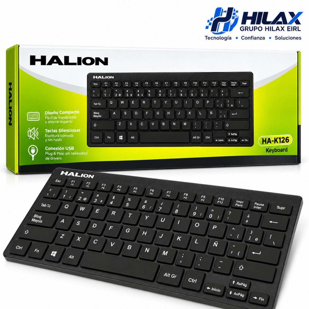 MINI TECLADO USB HALION HA-K126 — HILAX.PE Camaná