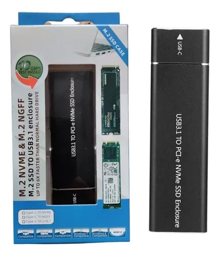 CASE DISCO SOLIDO NVME M.2 USB 3.1