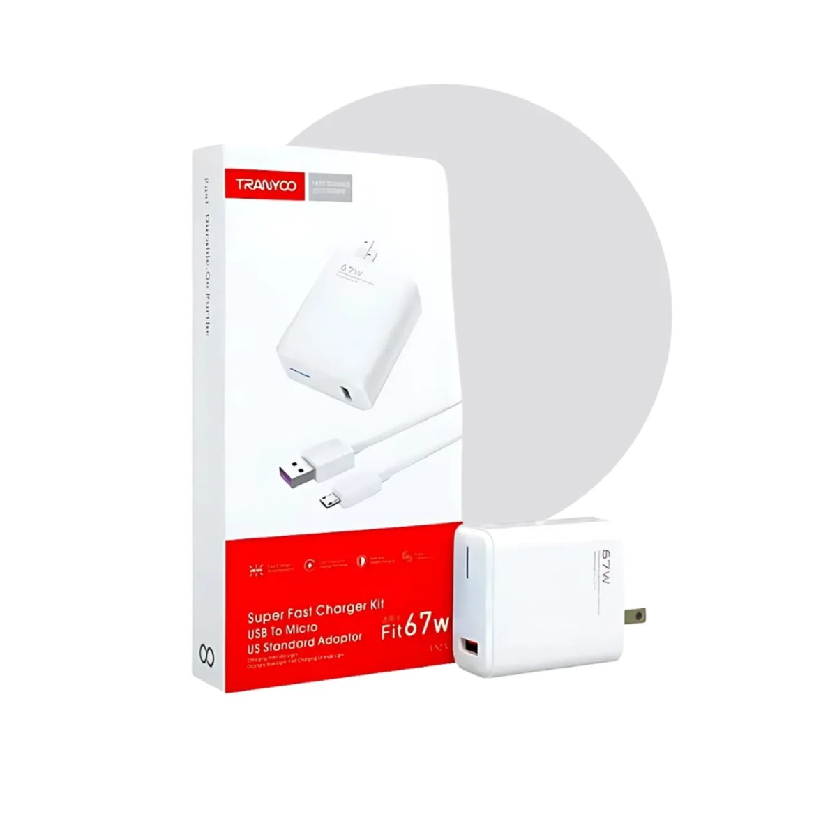 CARGADOR TRANYCO US2-IP FIT 67W