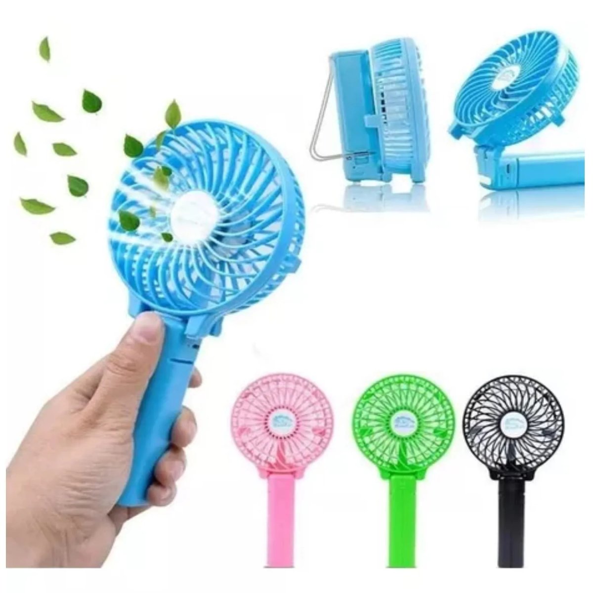 VENTILADOR DE MANO HANDY MINI FAN JLK1699 RECARGABLE COLORES