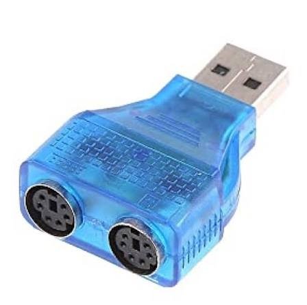 ADAPTADOR USB MACHO A PS2 P/TECLADO Y MOUSE