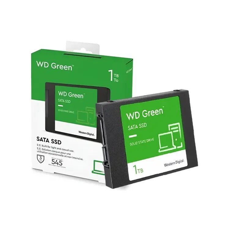 UNIDAD SOLIDO WD GREEN, 1TB, SATA 6GB/S, 2.5", 7MM. WDS100T3G0A,