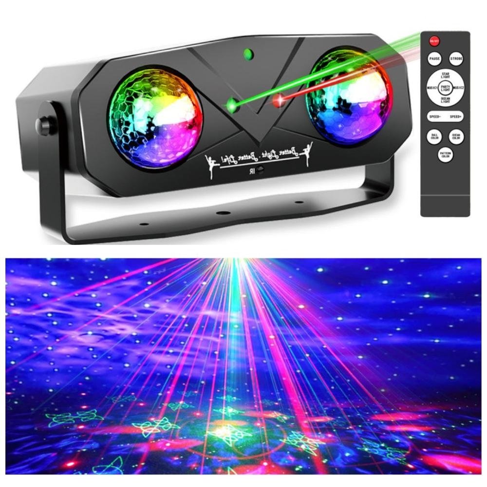 BOLA DE LUZ SEISA PROYECTOR LASER EMS-38 RGB 5 EN 1
