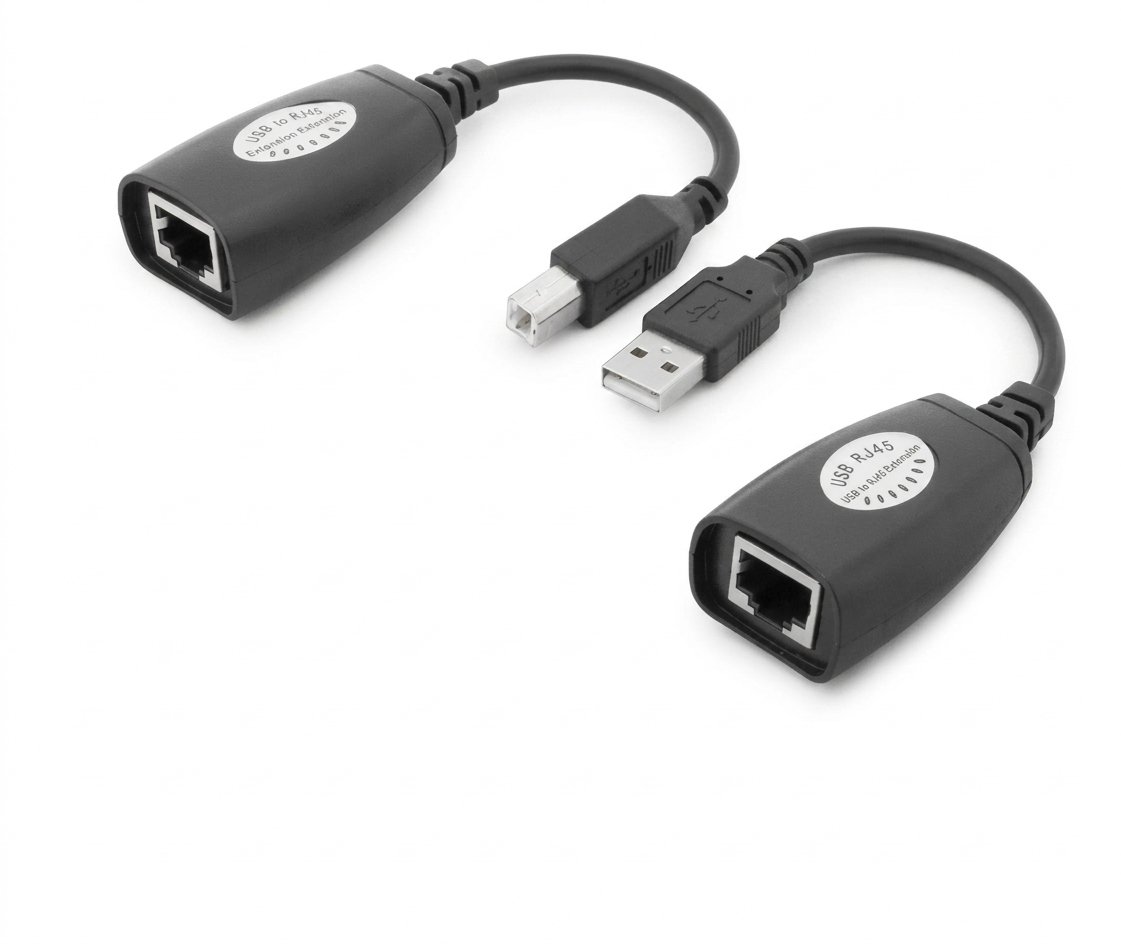 EXTENSION USB IMPRESORA X RJ45 / BLISTER BLANCO VERDE