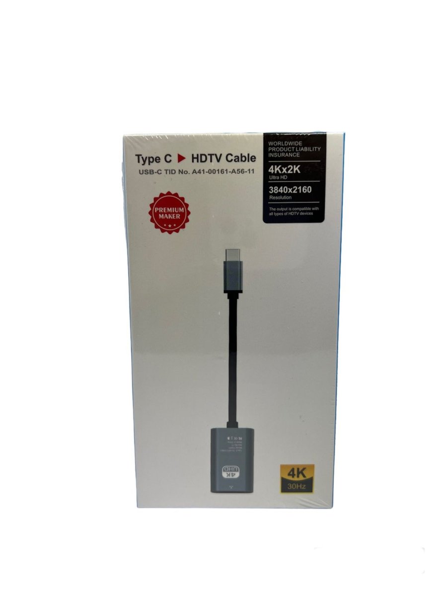ADAPTADOR TIPO C A HDMI 4K 2K CAJA BLANCO AZUL