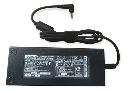 CARGADOR LAPTOP TOSHIBA 19V 6.3A GAMER P. NORMAL Código: 001241
