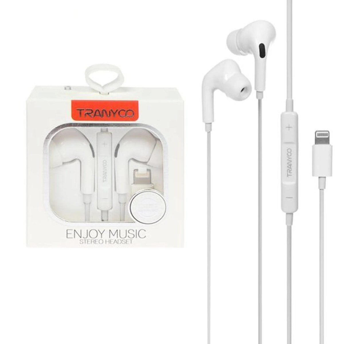 AUDIFONO IPHONE TRANYCO T-R17 BLANCO