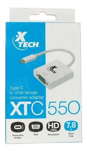 ADAPTADOR XTECH USB C A VGA XTC-550