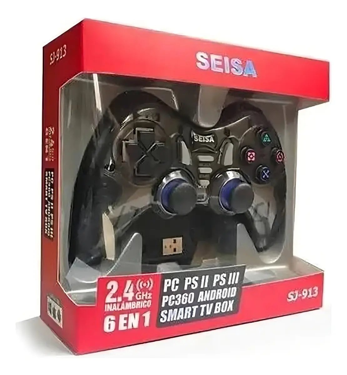 GAMEPAD SEISA INALAMBRICO SJ-913 - PC, PS2, PS3, ANDROID SMART, TV BOX — HILAX.PE Camaná