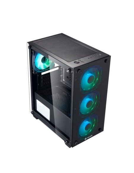 CASE MATX GAMER HALION RAGNAROK 323 VIDRIO 550W 4X12 ARGB