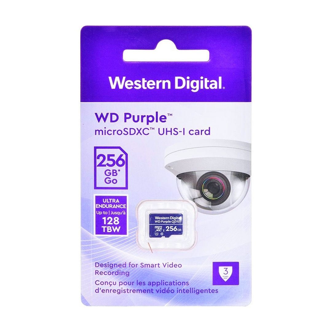 MEMORIA MICRO SD 256GB WESTER DIGITAL PURPLE SC QD101, CCTV — HILAX.PE Camaná