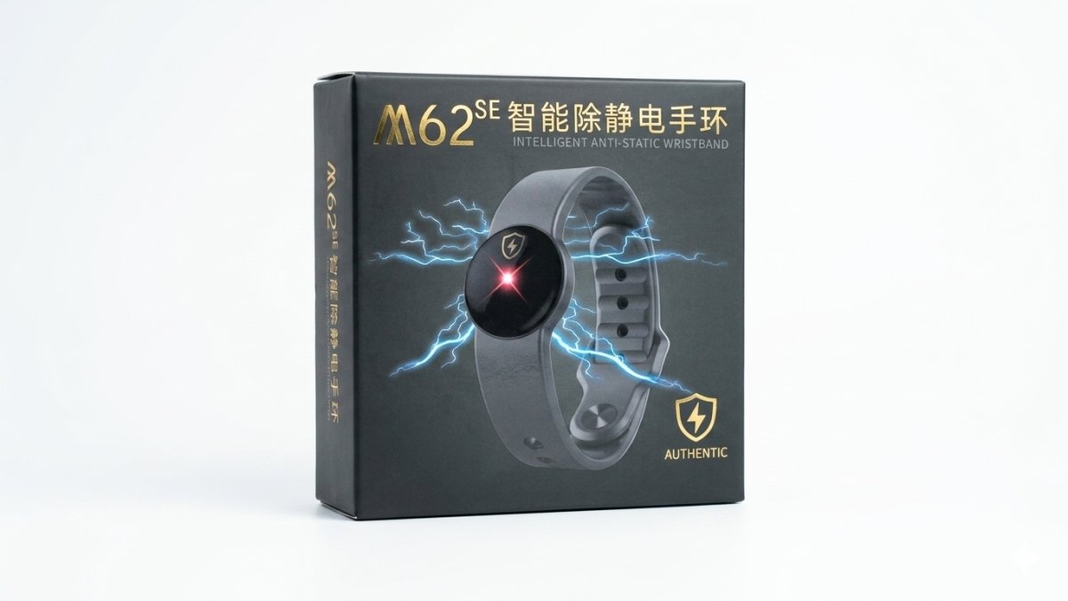 PULSERA ANTIESTATICA CON PILA CIRCULAR M62