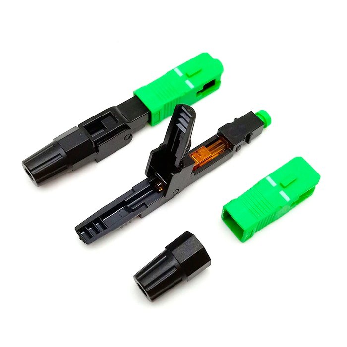 CONECTOR RAPIDO FIBRA OPTICA SC-APC — HILAX.PE Camaná